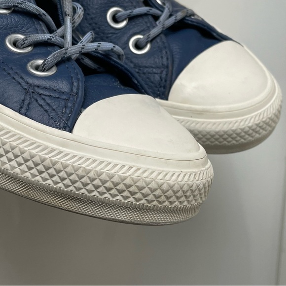 Converse CTAS Hi Limo Leather Navy/Indigo Fog 163338C Women’s 9.5 Men’s 7.5 - Picture 10 of 11